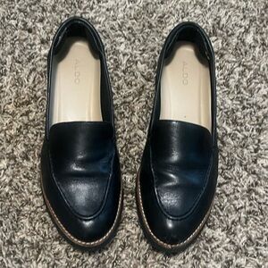ALDO Women's Rheildanflex Loafer - Classic Black Leather Loafers